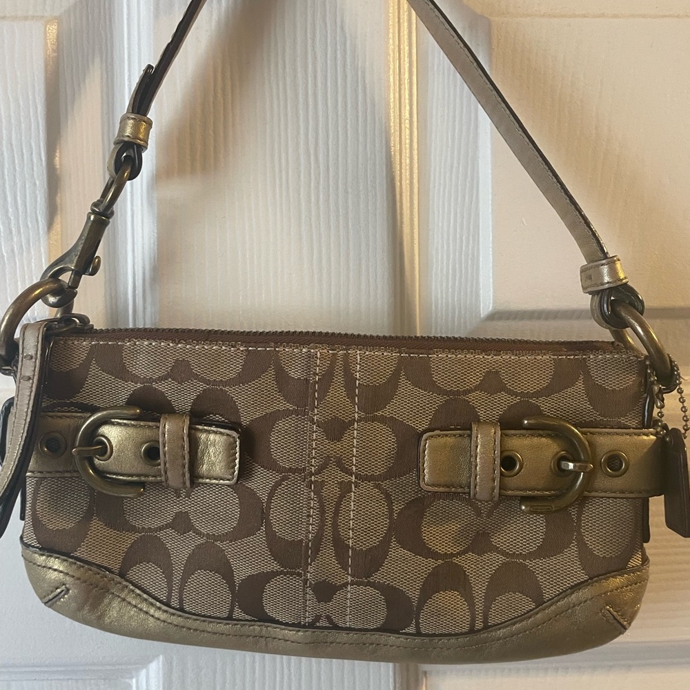 Coach gold bag